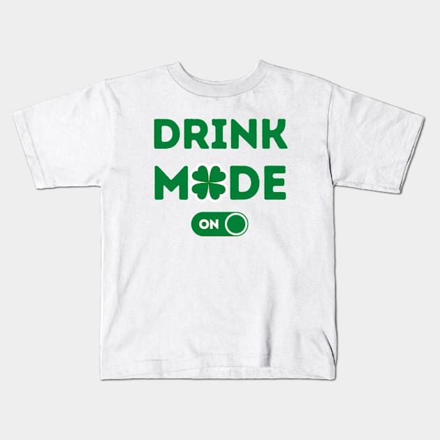 Drink mode on Kids T-Shirt by Noureddine Ahmaymou 